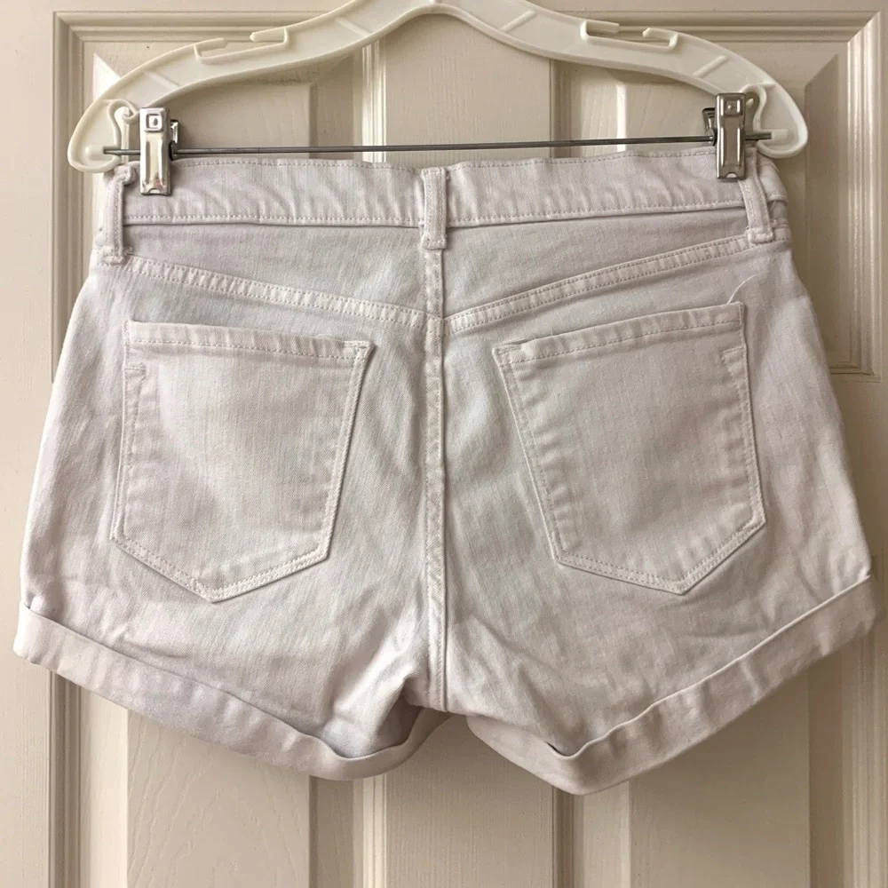 Old Navy Boyfriend White Jean Shorts